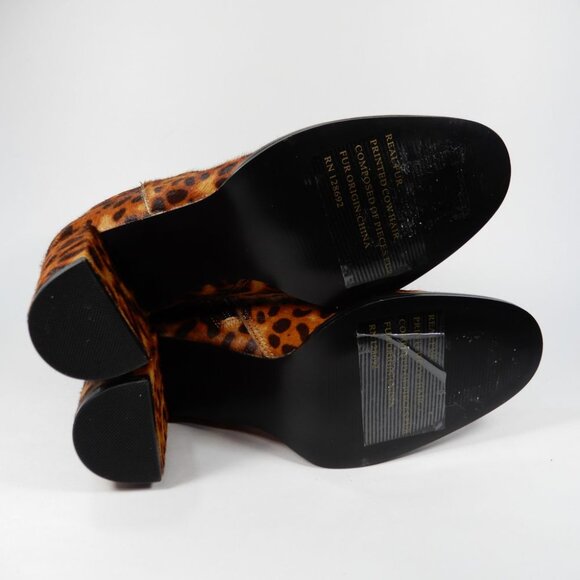 Steve Madden Jozie Bootie Size 7 Genuine Calf Hair Leather Leopard NEW $140 - Picture 12 of 12